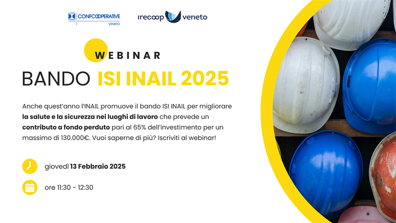 BANDO ISI INAIL 2025 - webinar
