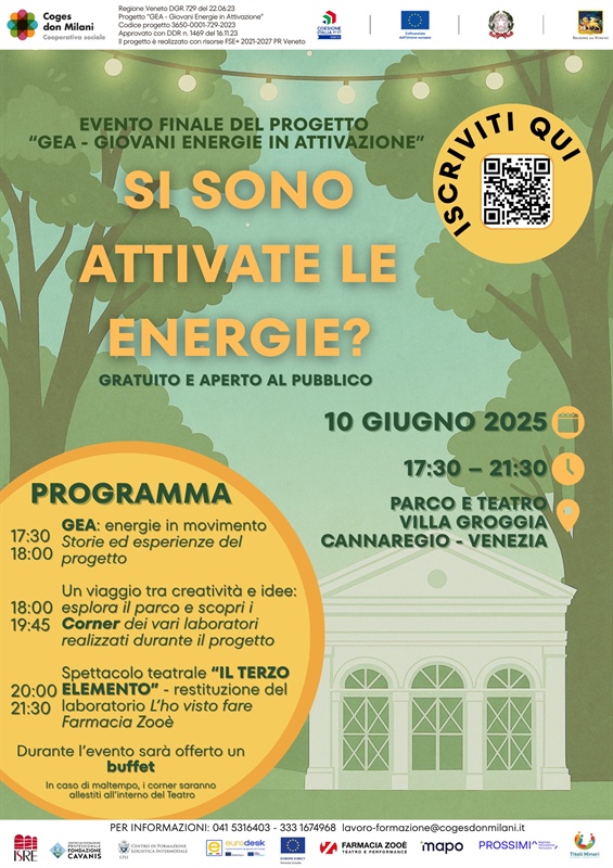 Evento finale del progetto “GEA – GIOVANI ENERGIE IN ATTIVAZIONE”