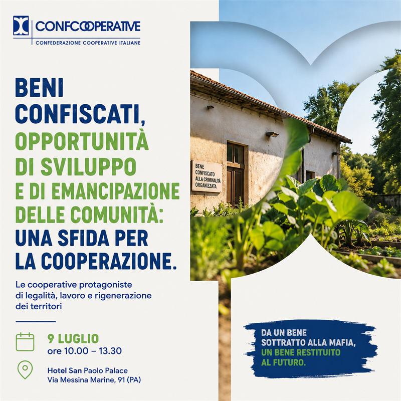 Beni confiscati, convegno in Sicilia con autorità locali e con il governo
